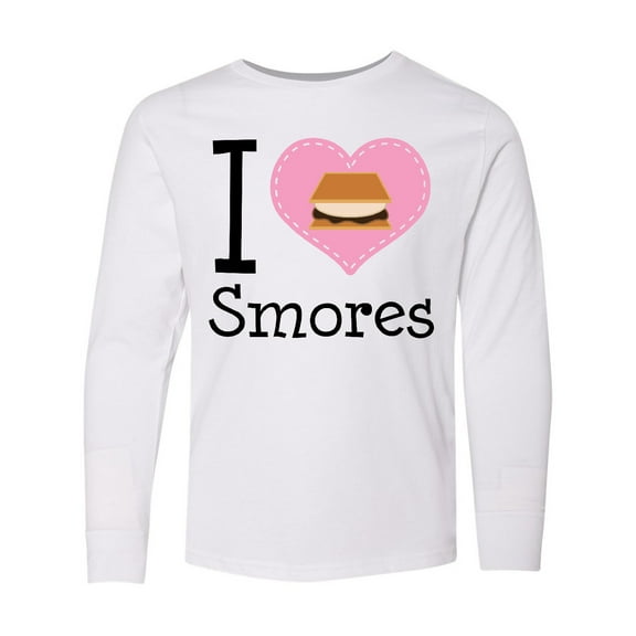 Inktastic I Love Smores Long Sleeve Youth T-Shirt