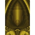 thumbnail image 1 of Ahgly Company Machine Washable Indoor Rectangle Transitional Dark Yellow Green Area Rugs, 8' x 10', 1 of 7