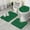 Math Equations Science, variant on Math Equations Chemical Structures Black Pattern Bathroom Rugs Sets 3 Piece,Toilet Cover Set,Absorbent Non Slip Bathroom Mats Sets with U-Shaped Contour Rug Toilet Rug Set