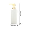 thumbnail image 3 of Glass Soap Dispenser, 350ml Luxury Gold Refillable Pump Bottle, Hand Wash Dispenser, Glass Pump Bottle for Kitchen Bathroom Shampoo Lotion 7.48x2.52x2.52in, 3 of 6