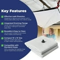thumbnail image 3 of Tarps Now Roof Leak Diverter Kit, (10' x 10'), 12 Mil Waterproof Tarp, White, 3 of 7