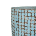 thumbnail image 4 of "East at Main Juliette Round Coconut Accent Table, Large, Blue Natural Finish, 20"" Diameter x 23.5"" Height", 4 of 8