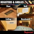 thumbnail image 5 of Imperial RG0179 Floor Register, 12 in W x 2-1/4 in H Duct Opening, Steel, White, 5 of 7