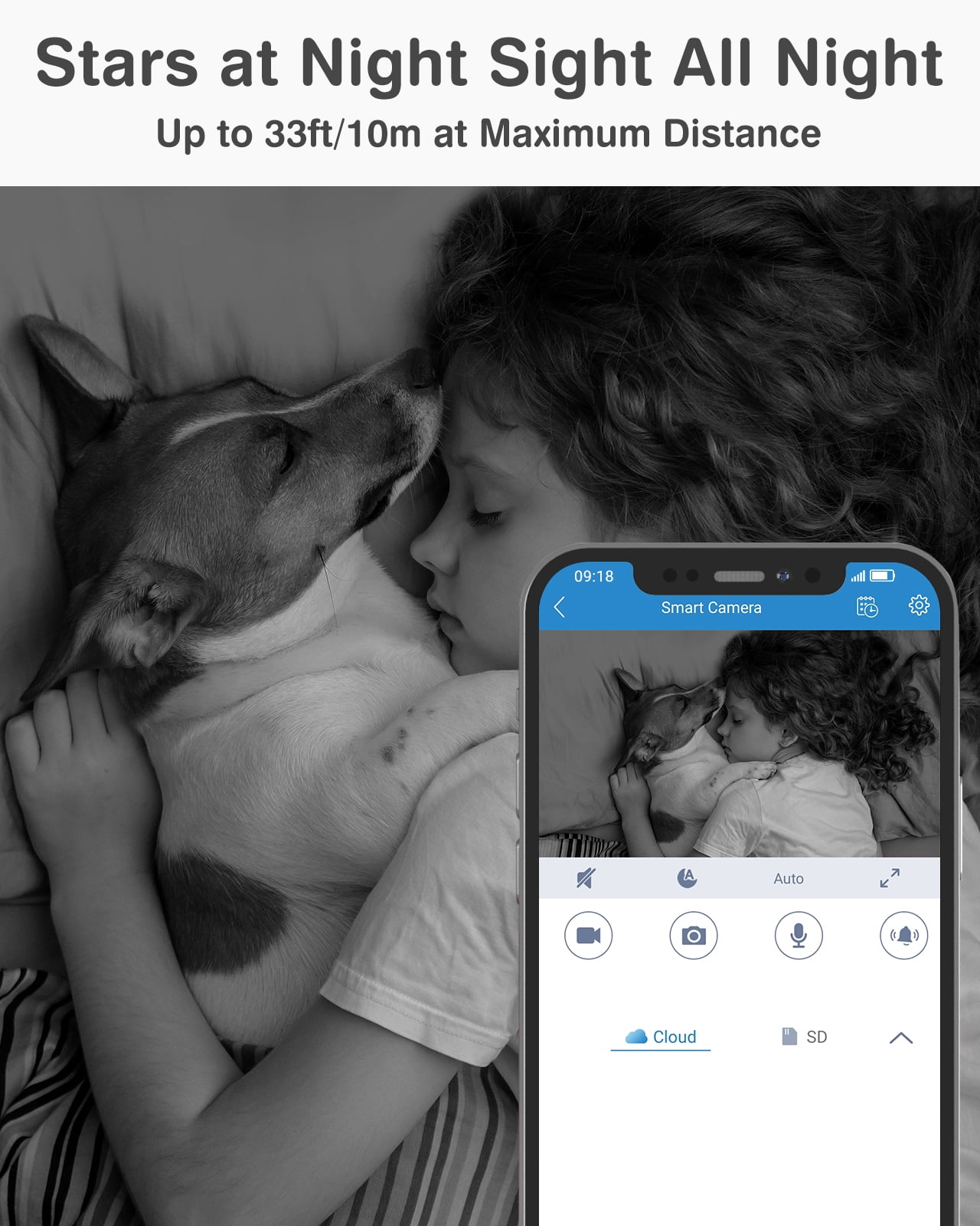 ANNKE 3MP WiFi Pan Tilt Home Baby/Pet Monitor, Upgraded 3MP Indoor Security Camera, 360-degree with Two-Way Audio, Human Motion Detection, Cloud & SD Card Storage