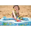 "35"" Inflatable Sand and Sea Three Compartment Childrens Play Pool"