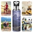 thumbnail image 7 of Yayeee 20oz Insulated Water Bottle Double Wall Stainless Steel with Flip Straw Lid, Moonlight Mountain, 7 of 7