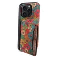 thumbnail image 6 of for Samsung Galaxy A16 (5G) Cork Wood Phone Case Retro Colorful Flower Floral Printed Back Cover, Multiple Magnetic Folio Flip ID Credit Card Holder Slot, Kickstand Support, 6 of 7