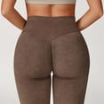 thumbnail image 4 of Celsior Compression Leggings for Women Booty Butt Lifting Leggings Full Length Buttery Soft Yoga Pants Sculpting Yoga Fitness Pants Scrunch Butt Lifting Leggings No Curling Lift Pants Brown L, 4 of 7