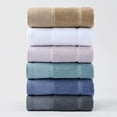 thumbnail image 2 of Zhuge Basics 3 Piece Fade resistant Towel set, 100% Cotton towels for bathroom, soft and absorbent, 1 Bath Towels, 1 Hand Towels and 1 Washcloths bathroom towel set,Light Purple, 2 of 4