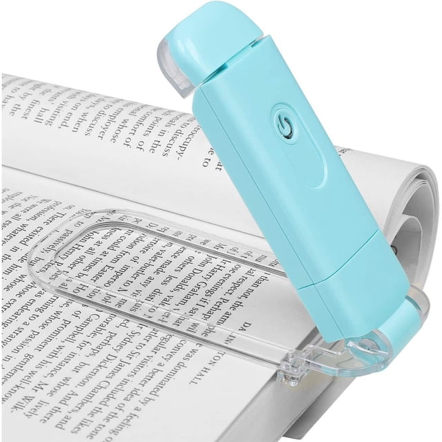 Lámpara de lectura recargable por USB que se puede leer en la cama, blanco cálido, brillo ajustable, lámpara de lectura con clip LED, muy adecuada para ratones de biblioteca y niños
