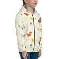 thumbnail image 5 of Pofeuu colorful Squirrel Nuts Print Teenage Zipper Hoodie Sweatshirts Hooded Casual Jackets With Pocket For Boys Girls-Medium, 5 of 6