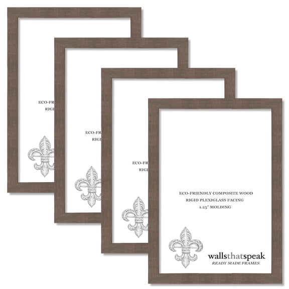 8x18 Brown American Barn Picture Frame for Puzzles Posters Photos or Artwork (4-Pack)
