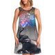 thumbnail image 1 of Easygdp Elephant Fireworks Celebration para Vestido Transpirable de Mujer, Vestido Suelto de Manga Corta con Pliegues y Bolsillos para el Verano, 1 of 7