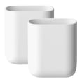 thumbnail image 1 of Miangastore 2Pcs Wall Mounted Electric Toothbrush Holder with Drainage for Razor Toothpaste and Comb Organizer, 1 of 8