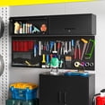 thumbnail image 2 of Metal Wall Storage Cabinet with Lock 1 Shelving Garage Storage Cabinet with Flip-Up Door Hanging Garage Cabinet for Kitchen Home Workshop,Assembly Required (Black, 13.7''H), 2 of 13