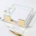 thumbnail image 3 of KYAIGUO Post It Note Dispenser Clear Acrylic Sticky Note Holder Perfect Desk Organization for Room and Office Desk Organization, 3 of 9