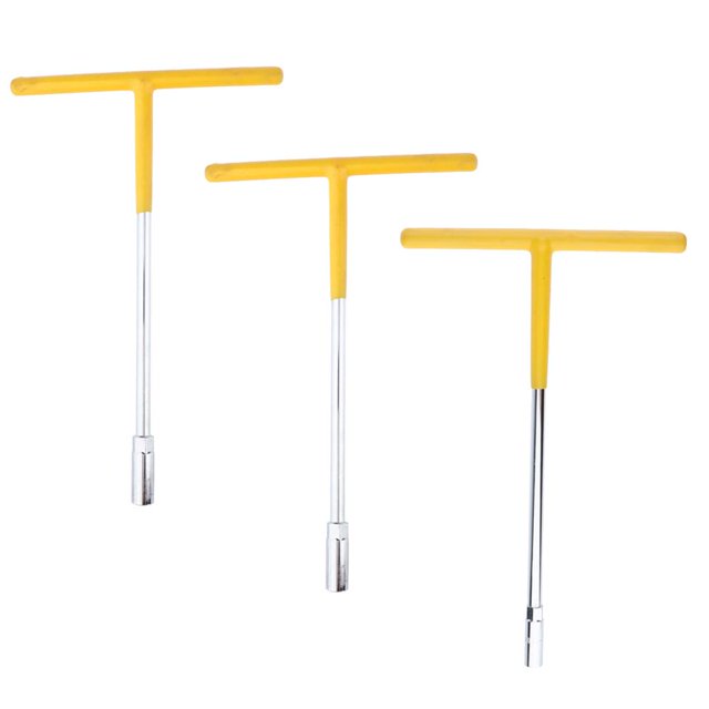 3 uds soporte de material acero 8mm 10mm 13mm en tipo lve herramientas de repación de destornildor de tuerca de enchufe CUTICAT Llave en T para mango