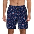 thumbnail image 2 of Goofa Bone And Star For American Printed Men's Swim Trunks Board Shorts Quick Dry Mens Swimming Trunks with Compression Liner,Breathable Fit Hawaii Beach Shorts-XX-Large, 2 of 9