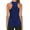Dark Blue, variant on knqrhpse Workout Tops,Tank Tops,Comfort Colors Tshirt,Tank Racerback Athletic Workout Pleated Tops Yoga Women Shirts Women's Blouse,Camisole Tops,Womens Tees And Tanks,Workout Tank Tops,Black,L