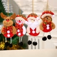 thumbnail image 2 of Hanging Ornament Super Soft Adorable Appearance Lanyard Design Lint Free Fade-Resistant Decorative Cloth Small Pendant Plush Doll Christmas Tree Decor for Home, 2 of 8