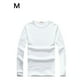 thumbnail image 5 of Minnieouse Camiseta básica de manga larga para hombre, cuello redondo, ropa interior cálida de otoño, ropa de Color sólido, ropa informal para ejercicio Camisetas METRO Espesar blanco Minnieouse AP013161-01, 5 of 6
