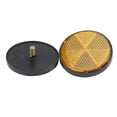 thumbnail image 4 of 4pcs 2Inch Round Orange Reflectors Universal for Motorcycles ATV Bikes Dirt Bikes, 4 of 9