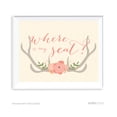 thumbnail image 1 of Where Is My Seat? Woodland Deer Wedding Party Signs, 1 of 2