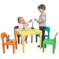 thumbnail image 2 of Gift for KIDS Kids Table and Chair Set 5 Piece Plastic Play Activity Set Toddler Stackable Furniture, Multicolor, 2 of 6