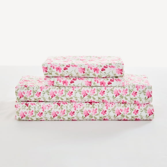 Gogreen 4PC Deep Pocket King Sheet Set Fit 16", Breathable Microfiber Soft King Size Sheet Set, Hotel Style Bed Sheet Set, Gift for Women, Men - Huge Floral