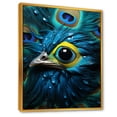 thumbnail image 2 of Designart "Royal Plumage Of A Majestic Peacock I" Animals Peacock Floater Framed Canvas Art Print, 2 of 5