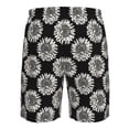 thumbnail image 6 of Naloa White Sunflowers Men's Beach Shorts, Surfing shorts, Swim trunks, Quick Dry Swim Trunks for Surfing Beach Fun - X-Large, 6 of 9