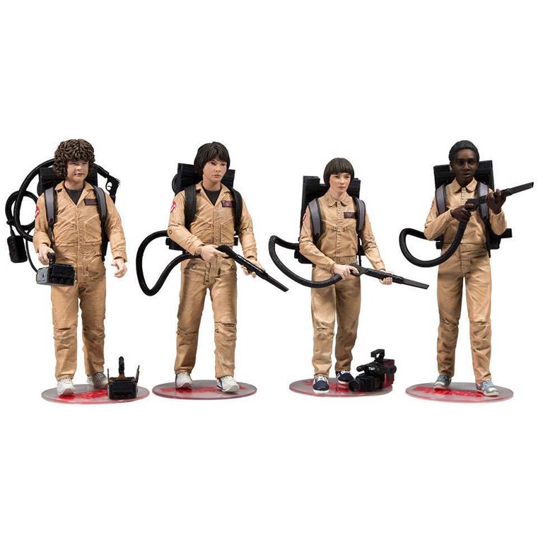 ストレンジャーシングス ゴーストバスターズ フィギュア4体セット McFarlane Stranger Things Season 2 Ghostbusters Deluxe