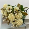 thumbnail image 5 of Clearance Artificial flowers under $5,Arisefrom Artificial Outdoor Flowers Wedding Bouquets Chrysanthemums Hand Held Bouquets Small Bouquets Decorative Items High End Hydrangeas, 5 of 10