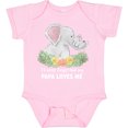 thumbnail image 3 of Inktastic I'll Never Forget That My Papa Loves Me with Cute Elephants Boys or Girls Baby Bodysuit, 3 of 5