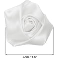 thumbnail image 2 of PATIKIL 1.6" Satin Ribbon Roses, 50 Pack Artificial Flowers Roses Heads Handmade Fake Flowers Fabric Flowers for Crafts Wedding Bouquet, White, 2 of 5