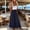 Blue, variant on Maxi Skirt For Women High Waisted Elastic Flowy Floral Boho Long Skirts Beach Vacation Sundress Army Green L