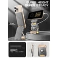 thumbnail image 4 of SUPCASE for MagSafe Wallet with AirTag Holder, Magnetic Airtag Wallet for Men, [Hold 5 Cards] [Adjustable Stand] [RFID Blocking] Phone Stand Card Holder Tripod for iPhone 16/15/14/13/12 Series, Gold, 4 of 11