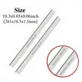 thumbnail image 2 of 4Pcs HSS Planer Blade Knives 261x16.5x1.5mm, Single Edged Woodworking Tools, Thickness Planer Can be Re-Sharpened, Sharp Blade, 2 of 5