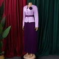 thumbnail image 4 of AURA Women Blazer and Long Dress Set Belted Elegant Suit Winter S-XXXL Commuter Outfit, 4 of 10