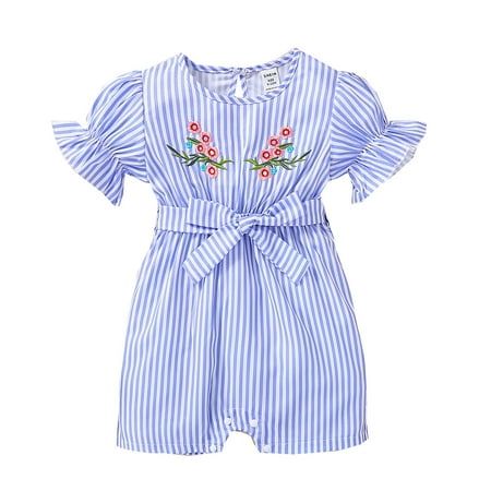 

Larisalt Rompers For Infant Girls Baby Footie Pajamas with Mitten Cuffs Newborn Infant 2 Ways Zipper Cotton Footed Onesies Light Blue