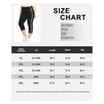 thumbnail image 3 of TIYOMI Women's Plus Size Leoapard Side Capris 3X Knee-Length Leggings Stretchy Capri Soft Casual Butt Fit Leggings High Waist Wear Out Capri 3XL 22W 24W, 3 of 7