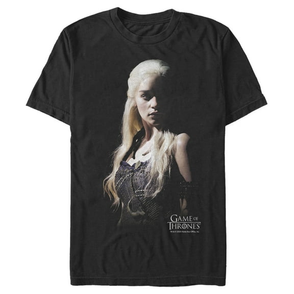 Men's Game of Thrones Daenerys in Shadows Graphic Tee Black 2X Large