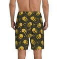 thumbnail image 4 of Lsque Cute Cartoon Bees Mens Sleep Pajama Shorts,Short Pajama Pants, Cotton Ultra-Soft Knit-4X-Large, 4 of 9