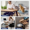 thumbnail image 6 of Wizlet Foldable Semi-Circular Cat Desk Bed, Space-Saving Clip-On Cat Bed with Soft Faux Fur for Desktop_A, 6 of 8
