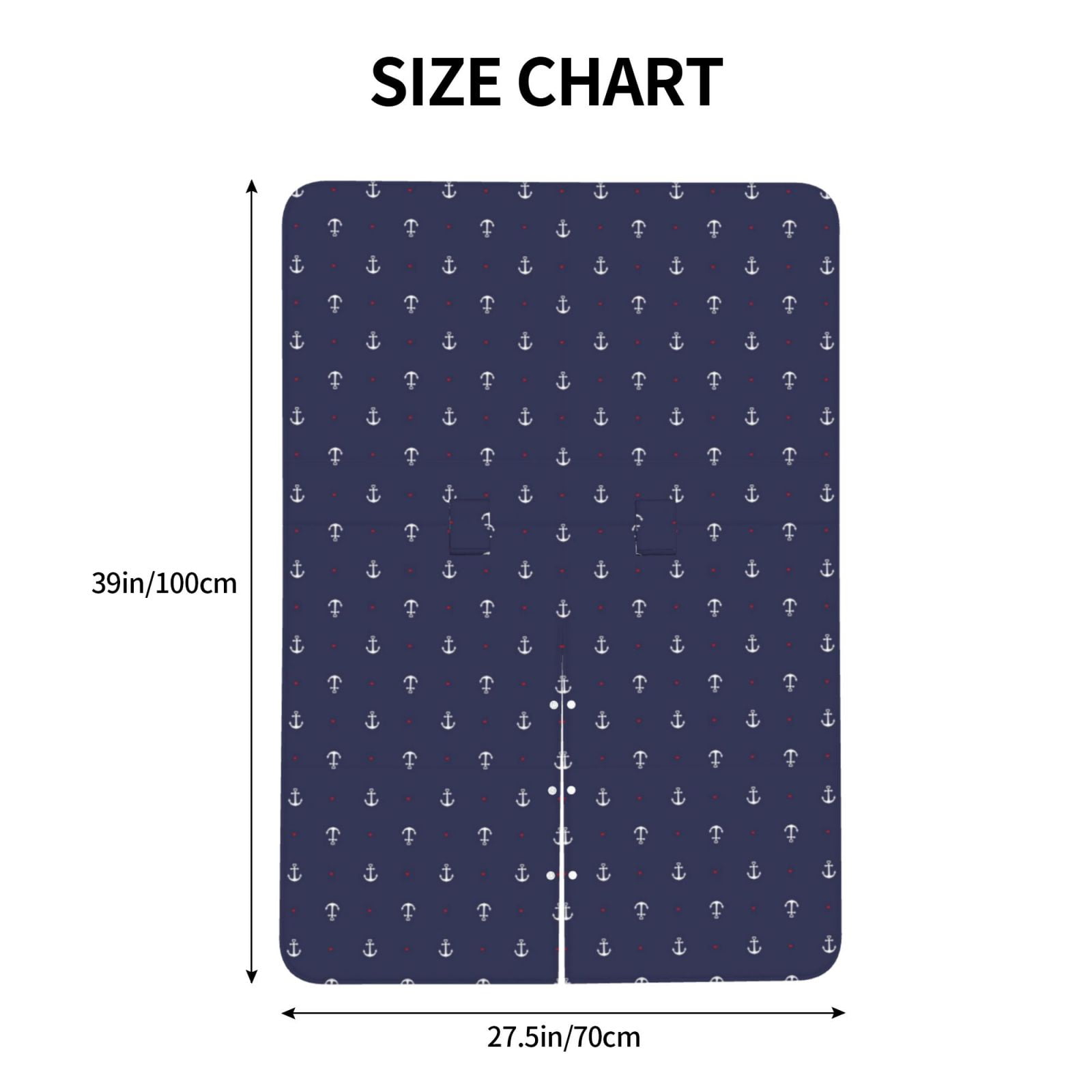 Naloa Anchors Heart Blue Baby Car Seat Cover, Breathable Baby Carrier Cover, Multiuse Baby Carrier Cover & Nursing Breastfeeding Cover