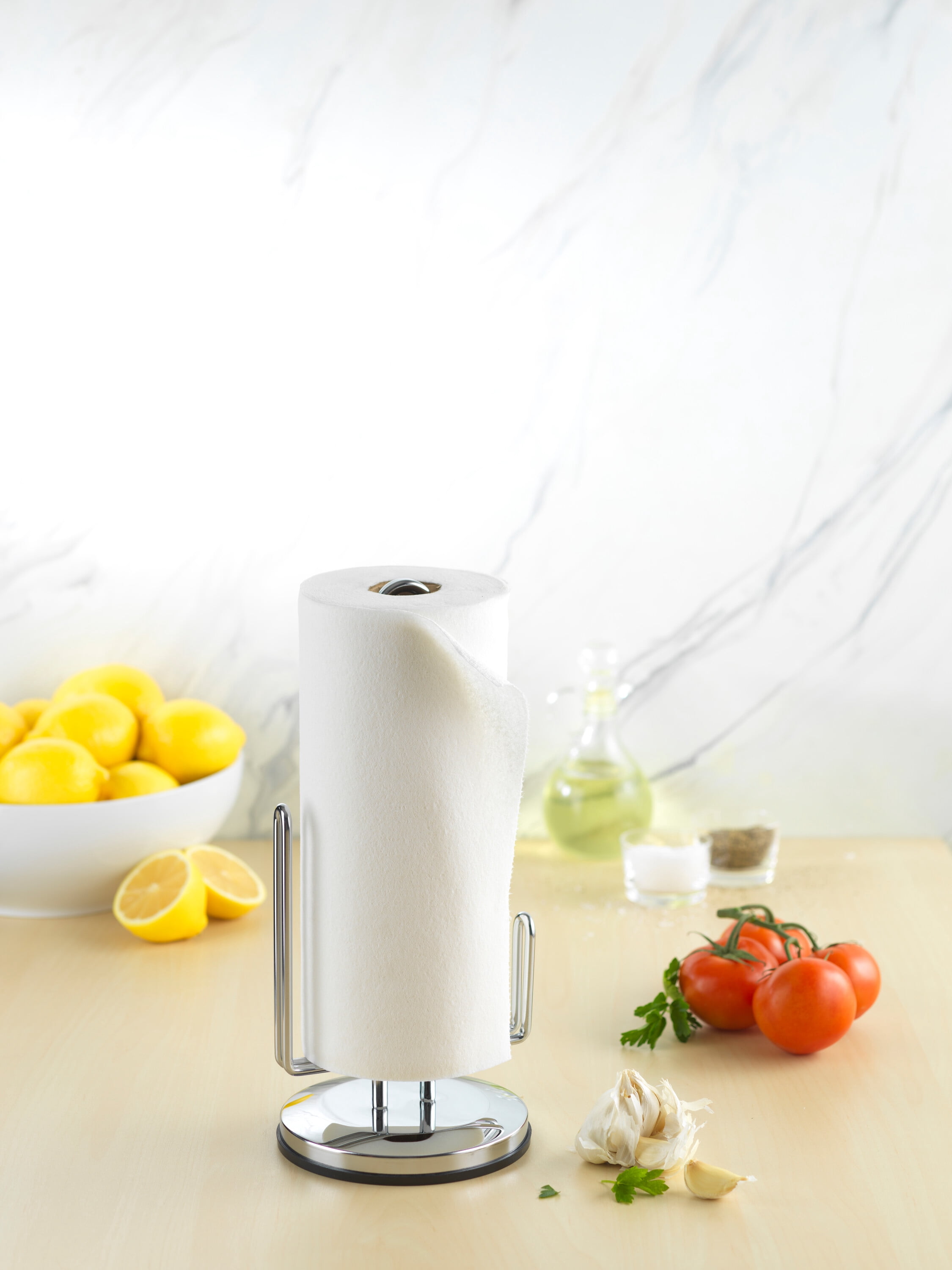 Mainstays Premium Stainless Steel Paper Towel Holder with Nonslip Base