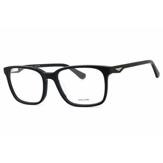 Police VPLN81 3LWM Men's Matte Navy Acetate Full Rim Eyeglasses