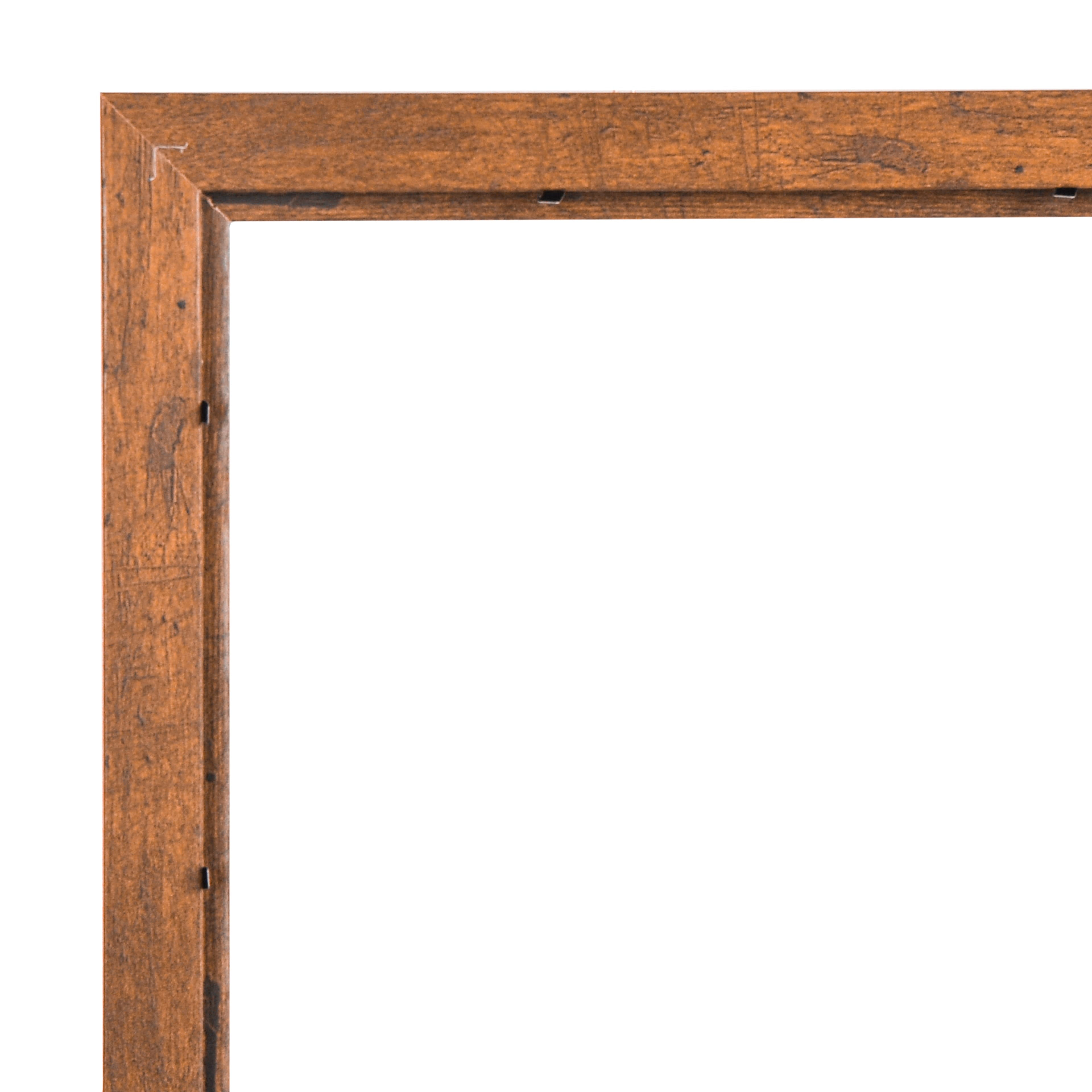 Studio Decor 8" x 10" Honey Belmont Picture Frame with 5" x 7" Mat - Includes Pre-attached Hanging Hardware, Horizontal or Vertical Display - MDF, 1 Pack