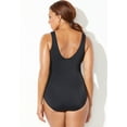 thumbnail image 2 of Swimsuits for All Women's Chlorine Resistant High Neck Tummy Control One Piece Swimsuit, 2 of 2