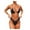 Black, variant on Utoimkio Bikini Sets for Women Women Contrast Panel Bandage Bikini Set Push-Up Swimwear Beachwear Swimsuitit